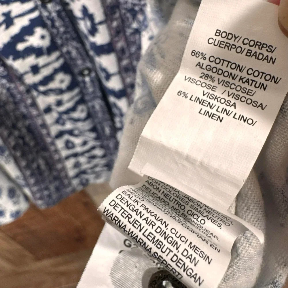 Lucky Brand 1X Boho Ikat Print Tunic Top Cottagecore Folk Festival Plus Size - Picture 4 of 4